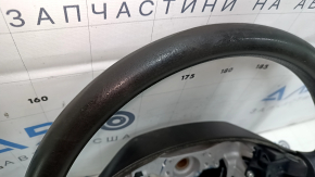 Руль голый Toyota Sequoia 08-16 резина черный, без кнопок и управления круизом, затертый, царапины