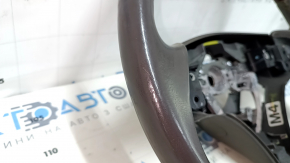 Руль голый Lexus ES350 07-09 кожа серая, красное дерево, царапины, тычки