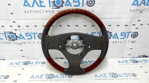 Руль голый Lexus ES350 07-09 кожа серая, красное дерево, царапины, тычки