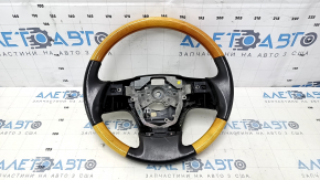 Volan gol Lexus RX350 RX450h 10-12 dorest piele maro, lemn deschis, zgarieturi, lovituri