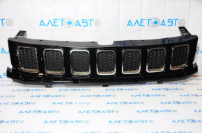 Решетка радиатора grill Jeep Compass 17-21 в сборе 3 части