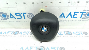 Подушка безопасности airbag в руль водительская BMW X1 F48 16-22 черная, царапины