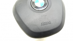 Подушка безопасности airbag в руль водительская BMW X1 F48 16-22 черная, царапины