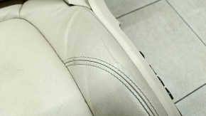 Водительское сидение BMW X1 F48 16-18 с airbag, электро, подогрев, перфорация, с памятью, кожа бежевая Dakota, Canberra-beige, трещины на коже