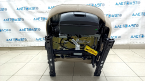 Водительское сидение BMW X1 F48 16-18 с airbag, электро, подогрев, перфорация, с памятью, кожа бежевая Dakota, Canberra-beige, трещины на коже
