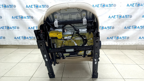 Scaun pasager BMW X1 F48 16-19 cu airbag, electric, incalzit, perforat, piele Oyster bej