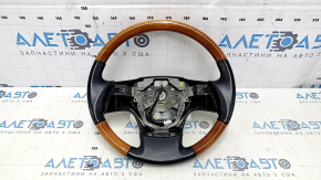 Volan gol Lexus RX350 RX450h 10-12 dorest piele negru, lemn deschis, zgarieturi, lovituri, abraziuni