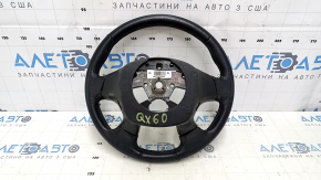 Руль голый Infiniti JX35 QX60 13-14 дорест, кожа, черный с подогревом, царапины, тычки, потертости