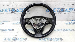 Volan gol Toyota Camry v55 15-17 usa piele neagra, cusaturi rosii, fara petale, denivelari, zgarieturi