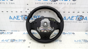 Руль голый Hyundai Elantra AD 17-18 дорест резина черный, без кнопок и накладок, тычка