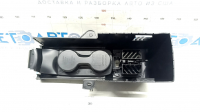 Консоль задняя в сборе BMW X5 F15 14-18 черная, 3 ряд, с дефлекторами, подстаканники, царапины