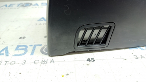 Консоль задняя в сборе BMW X5 F15 14-18 черная, 3 ряд, с дефлекторами, подстаканники, царапины