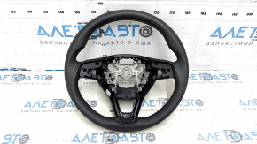 Руль голый Honda Accord 18-22 резина, черный, с задними накладками, без лепестков, тычка