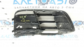 Решетка переднего бампера левая Audi Q5 80A 18-20 без радара с хромом, S-Line, песок