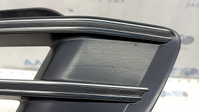 Решетка переднего бампера левая Audi Q5 80A 18-20 без радара с хромом, S-Line, песок