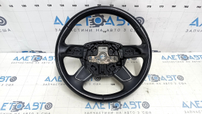 Volan gol Audi A4 B8 13-12 piele neagra, fara nasturi, 4 spite, zgarieturi, zgarieturi, denivelari, curatat chimic