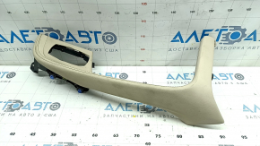 Decorație consola centrală pentru joystick BMW X1 F48 16-22 piele bej