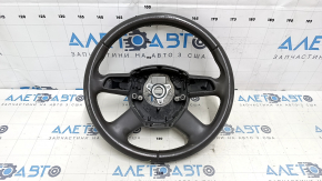 Руль голый Audi Q5 8R 09-13 кожа, серый, без кнопок, 4 спицы, царапины