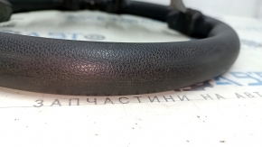 Руль голый Hyundai Santa FE Sport 13-16 дорест, резина, черный, без кнопок и накладок, потерт
