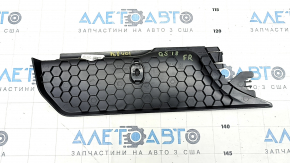 Накладка центральной консоли боковая правая Audi Q5 80A 18-24 черная, с заглушкой, царапина