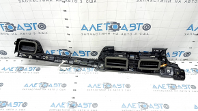 Deflector de conducte de aer cu capac central si dreapta pentru monitor 8.25-20 Audi Q5 80A 18-20 negru cu crom, retroiluminat