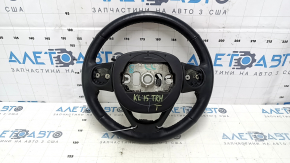 Руль голый Jeep Cherokee KL 14-21 кожа черная, с подогревом, с нижней накладкой, царапины