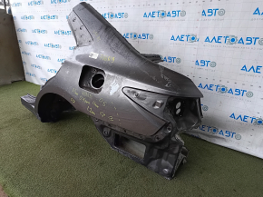 Четверть крыло задняя левая Toyota Camry v55 15-17 usa, графит, отпилена, шпаклевана 0.4-1.2мм, тычки