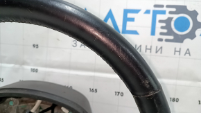 Руль голый Jeep Cherokee KL 14-21 кожа черная, с подогревом, с нижней накладкой, царапины, потертость, тычки