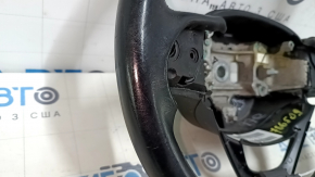 Volan dezgolit Jeep Cherokee KL 14-20 piele neagra, neincalzit, cu placa de jos, zgarieturi, zgarieturi, uzat