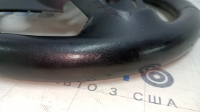Volan dezgolit Jeep Cherokee KL 14-20 piele neagra, neincalzit, cu placa de jos, zgarieturi, zgarieturi, uzat