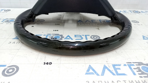 Руль голый Lexus GS300 GS350 06-07 кожа черная, под черное дерево, царапины, скол на дереве, затерт, тычки