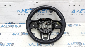 Руль голый Jeep Compass 17-21 кожа, черный, с накладками, с подогревом, царапины, тычки