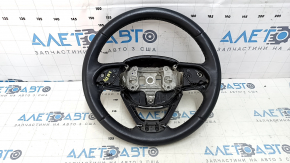 Руль голый Jeep Cherokee KL 14-20 кожа черная, без подогрева, с нижней накладкой, царапины