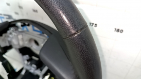 Руль голый Subaru Legacy 15-17 кожа черная, тычки, царапина, тычки