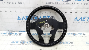 Руль голый Mitsubishi Galant 04-06 резина черный, тычка,под чистку, затерт, царапины