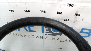 Руль голый Mazda 3 14-16 BM дорест, резина, черная, с задней накладкой, затерт, царапины