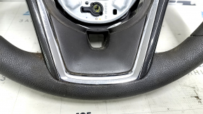 Руль голый Chevrolet Volt 11-15 резина, с графит накладкой, без кнопок, под химчистку, потерт, царапины