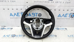 Руль голый Chevrolet Volt 11-15 резина с белой накладкой, без кнопок, под чистку, порез, тычка