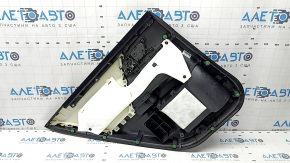 Cartela ornamente usi spate dreapta Honda Accord 13-17 piele neagra, cotiera piele neagra, cu maner intern