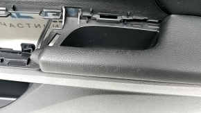 Garnitura portiere fata dreapta Honda Accord 16-17 piele neagra, cotiera piele neagra, turnare din lemn lucios, curatabila