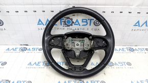 Руль голый Jeep Cherokee KL 14-20 кожа черная, без подогрева, с нижней накладкой, царапины, тычки