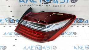 Фонарь внешний крыло правый Honda Accord 16-17 hybrid, рест LED, трещины в стекле
