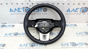 Руль голый Dodge Journey 11-16 кожа черная, с подогревом, без кнопок, с накладками, царапины, тычки