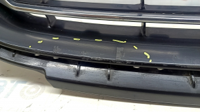 Решетка радиатора grill Honda Accord 16-17 hybrid, в сборе, с хромом, песок, тычки