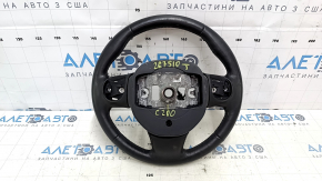 Руль голый Chrysler 200 15-17 кожа черный, затерт, под чистку, царапины, тычки