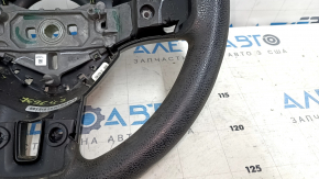 Руль голый Dodge Grand Caravan 11-16 черная, резина, без кнопок, с накладками, затерта, под химчистку