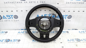 Руль голый Dodge Grand Caravan 11-16 черная, резина, без кнопок, с накладками, затерта, под химчистку