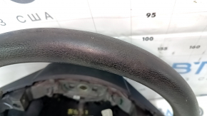 Руль голый Dodge Grand Caravan 11-16 черная, резина, без кнопок, с накладками, затерта, под химчистку