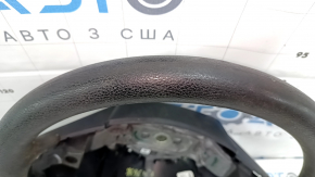 Руль голый Dodge Grand Caravan 11-16 черная, резина, без кнопок, с накладками, затерта, под химчистку