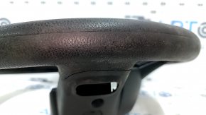 Руль голый Dodge Grand Caravan 11-16 черная, резина, без кнопок, с накладками, затерта, под химчистку
